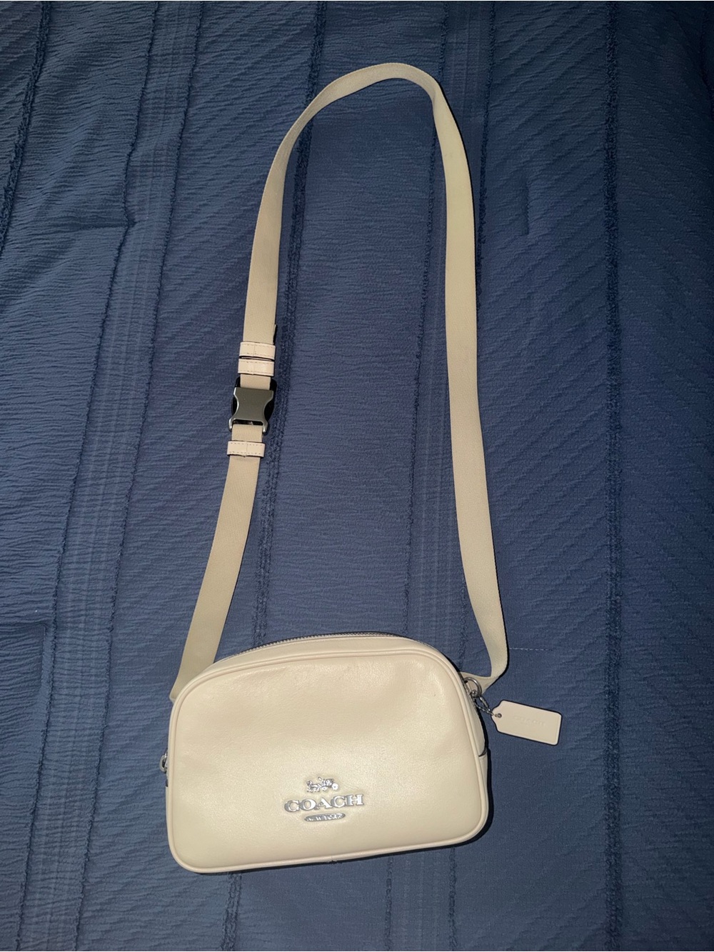 Coach Leather Crossbody Bag in Cream
